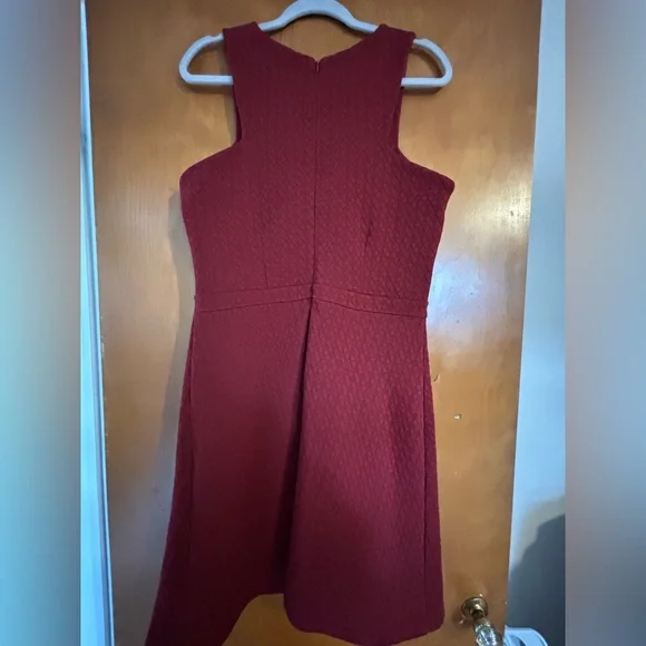 Collective Concepts Rich Red Textured Midi Dress - Picture 3 of 9